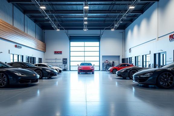 Modern, spacious repair shop facility at ECC